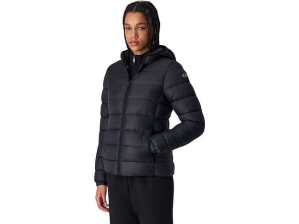 Kurtka damska Champion hupullinen polyfilled czarna 117568 KK001 L