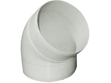 Fresh plastsystem 100, PVC, bøjning Ø100 mm, 45°.