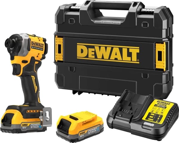 DeWALT DCF850E2T-QW, Mutterdragare, Pistolhandtag, Snabbchuck, Svart, Gul, Borstlös, Hängkrok
