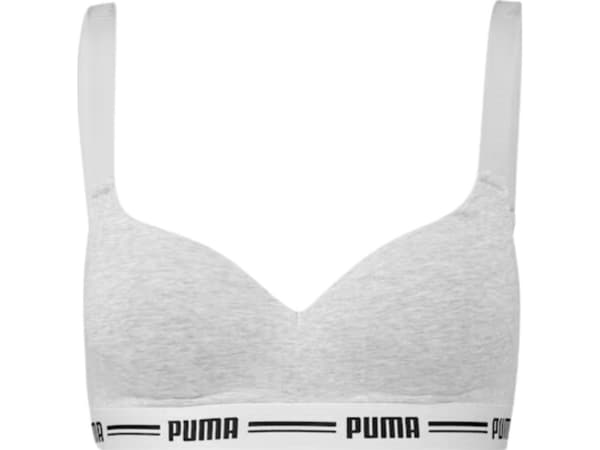 Puma sport-bh för damer Puma Padded Top 1P Hang grå 907863 03 L