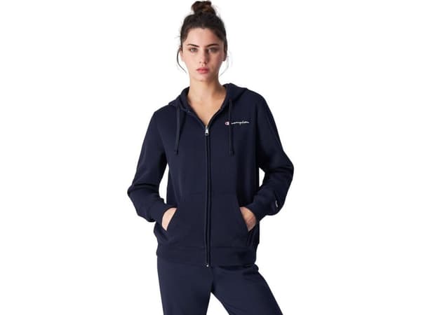Champion Women's Full Zip Hoodie marinblå 117531 BS501 S