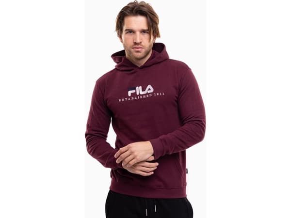 Fila Herrtröja Brunssum Burgundy Sweatshirt FAU0145 40107 M