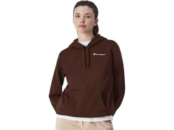 Champion Bluza damska Champion Hooded brązowa 117530 MS524 S