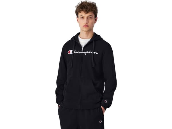 Champion Bluza męska Champion Full Zip Hoodie czarna 220255 KK001 XL