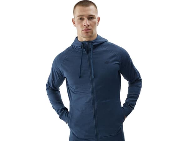 4f Bluza męska 4F M404 granat melanż 4FWAW24TFSWM404 31M XL