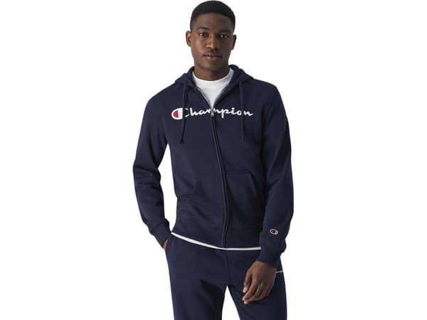 Champion Miesten Full Zip huppari tummansininen 220255 BS501 S