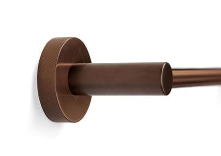 BLUE LABEL Enkelt håndklædestang i længde 60 cm - børstet bronze