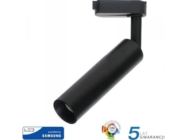 V-TAC armatur 20W LED V-TAC skinnelys SAMSUNG CHIP CRI90+ Sort VT-420 5000K 1600lm 5 års garanti