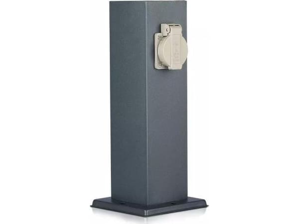 V-TAC Hagestang 2 Stikkontakter 30cm 2x16A 3600W IP54 Grafitt VT-1155-1
