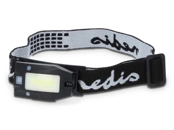 Nedis LHLR05WBK, Hodebåndslommelykt, Sort, Akrylonitril-butadien-styren (ABS), Plast, Knapper, Bevegelse sensor, IPX5, -20 - 40 °C Sort