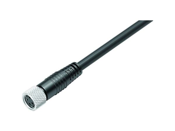 binder 77 3506 0000 50003-0200-20 Sensor, ställdonskontakt, Anslutning, rak 2 m Polnummer (RJ): 3 1 st