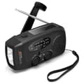 Miniatyrbild 2 av 2: Nödradio Technaxx TX-238 AM, FM Handvev, Solcellspanel, Ficklampa, uppladdningsbart Svart