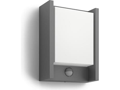 Philips myGarden 1646193P3, Vegglys, Antrasitt, Hvit, Aluminium, IP44, II, Overflatebehandlet Antrasitt, Hvit