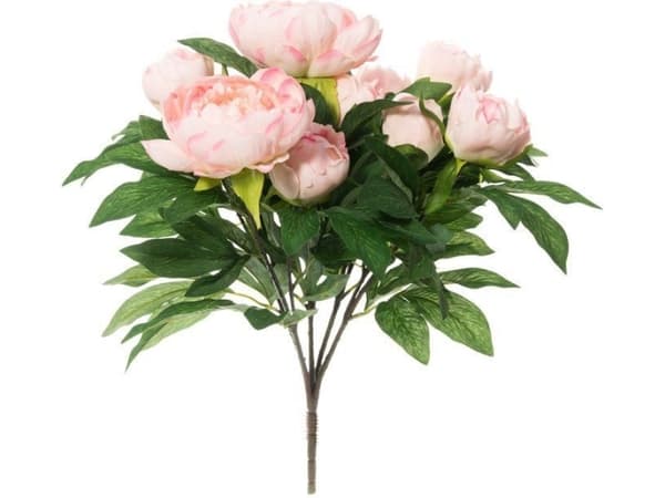 Artificial flower bouquet PEONIES, pink, 46 cm