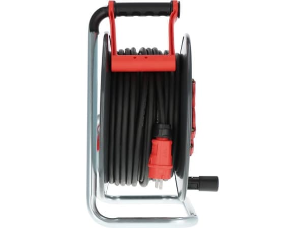 Brennenstuhl 9191400110, Svart, Röd, Plast, 4 AC-utgångar, Typ E/F, Rak, 40 m