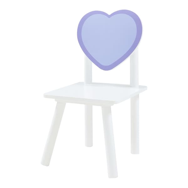 Möbelset Siljan bord och 2 stolar vit lila [en.casa]
