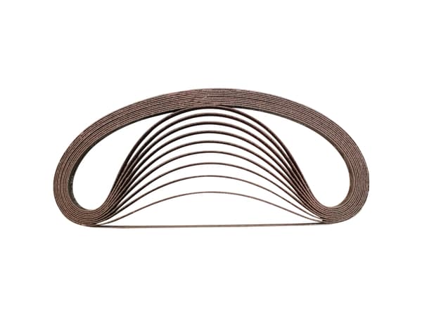 Makita - Slipebelte - for tre, metall, iron - 10 deler - grovkorn: 60 - 9 mm x 533 mm