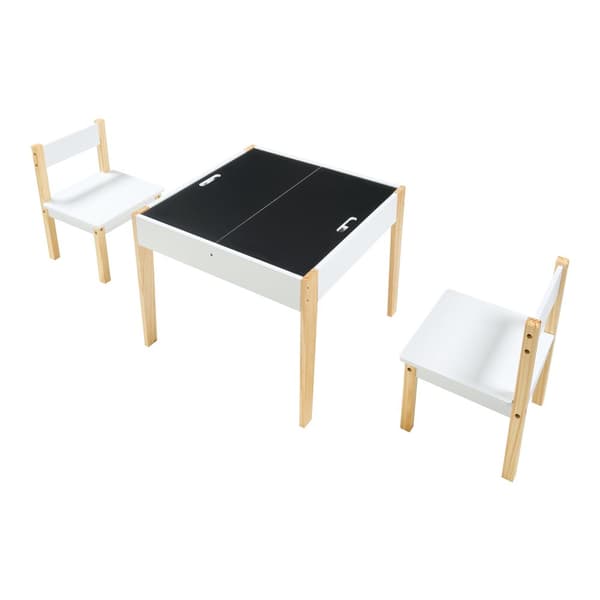 Möbelset Smedjebacken bord och 2 stolar [en.casa]