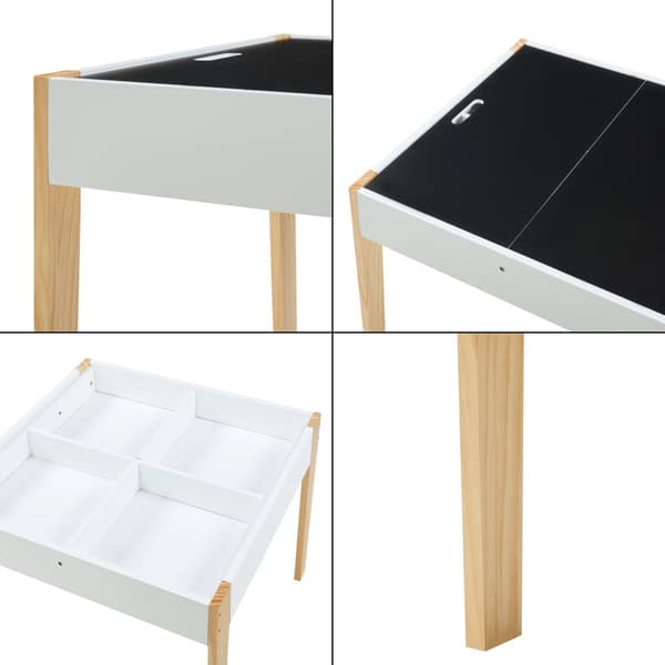 Möbelset Smedjebacken bord och 2 stolar [en.casa]
