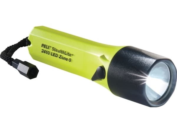 Peli 2410Z0 StealthLite, Käsikokoinen taskulamppu, Musta, Keltainen, Polykarbonaatti (PC), Painikkeet, IPX7, LED