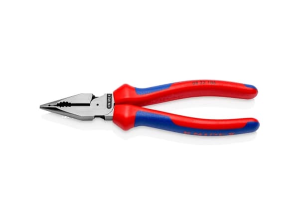 Knipex 08 22 185, Nåltänger, 1,3 cm, 61 HRC, Blå, Röd, 55 mm, 185 mm