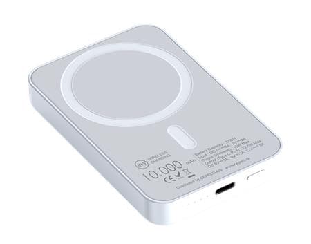 Frihed til at oplade overalt! Zmartgear Powerbank - 10.000 mAh kapacitet, trådløs