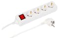 Pikkukuva 3 / 4: Microconnect MC-GRU0043WS, 3 m, Indoor, Type F, Type F, Angled, White