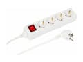 Pikkukuva 2 / 4: Microconnect MC-GRU0043WS, 3 m, Indoor, Type F, Type F, Angled, White