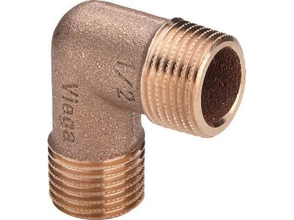 3/4" Rødgods Silicium Bronze vinkel 90° Rødgods Silicium Bronze vinkel 90 °