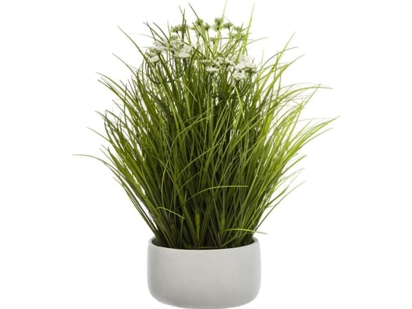 Atmosphera Konstgjort blommande gräs i 46 cm kruka