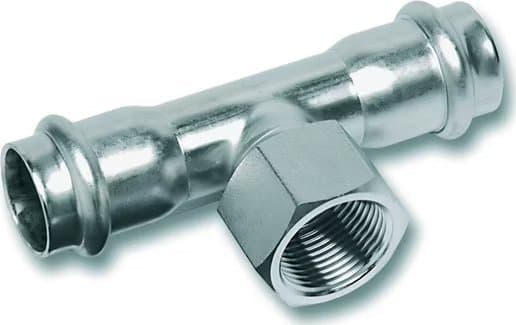 SANHA-NIROSAN-Stahl ruostumattomasta teräksestä valmistettu tee 54x1/2x54SANHA