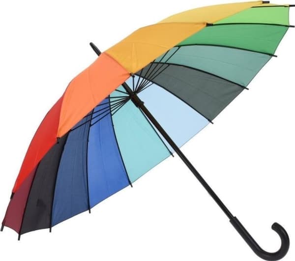 Utmerket husholdningsartikler Fargerik PARAPLY / Rainbow PARAPLY regnbue 98 cm universal