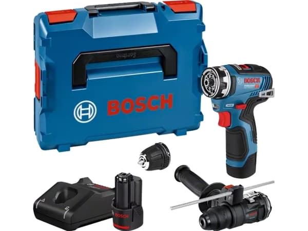 Bosch GSR 12V-35 FC Professional - Drill/driver - trådløs - 2 hastigheter - nøkkelfri borhylse 10 mm - 35 N·m - 2 batterier - 12 V