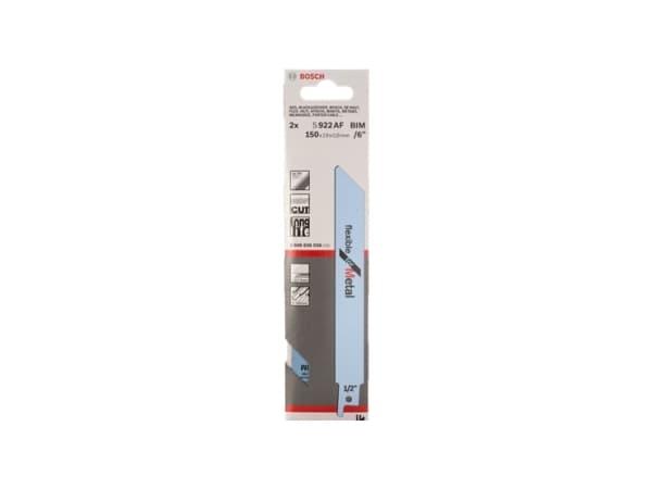 Bosch 2 608 656 036, Puukkosahanterä, Profiili, Pelti (ohut), Kaksoismetalli, 1 mm, 10 cm, 1 kpl