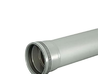 Wavin 75 x 1500 mm grå PP-afløbsrør med muffe