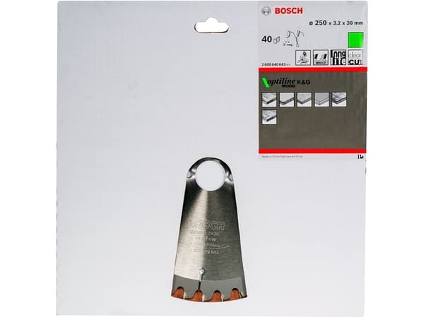 Bosch ?2608640643, Puu, 25 cm, Bosch, 940 g, 1 kpl