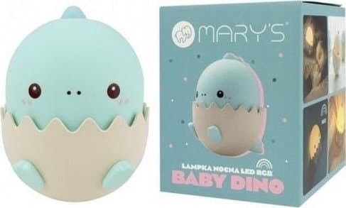 MARY`S LED NIGHT LIGHT BABY DINO BLUE-MW20794