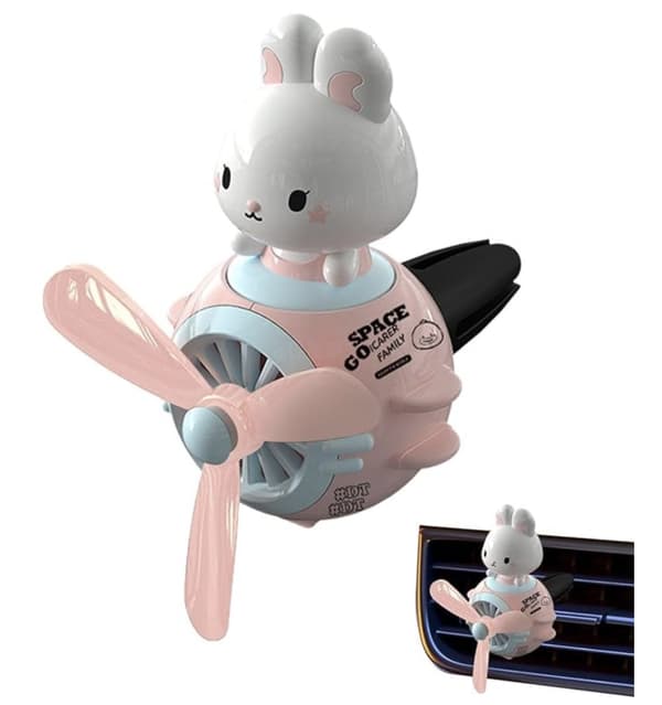 Duftende dekoration til en bil / luftventil - Bunny on a Fly