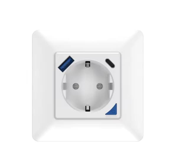 Vægstik Kontakt USB USB-C 16A WiFi Tuya
