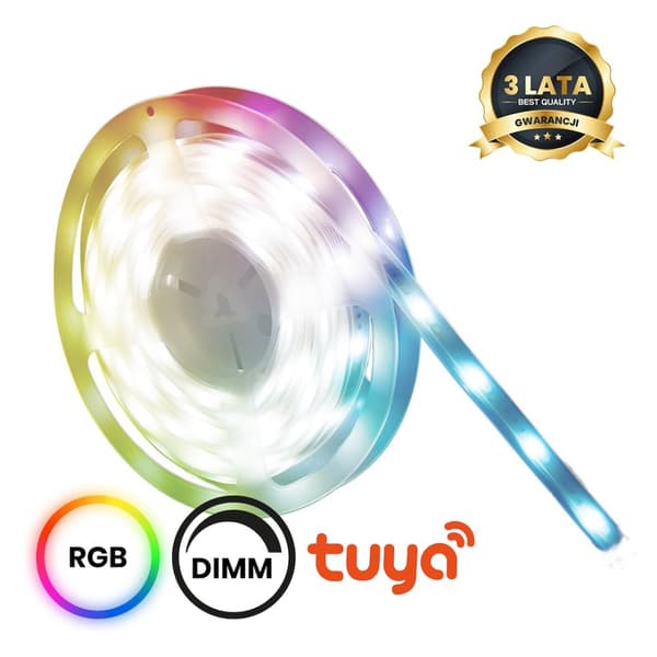 RGB Wi-FI LED sæt 3m Smart Tuya IP65 + CCT + Dim 12V