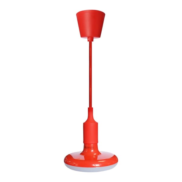 UFO Pære 15W LED RØD + FLETT KABEL