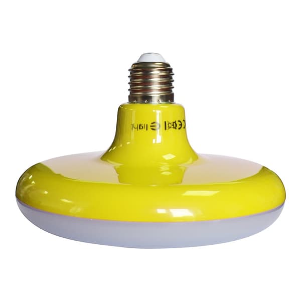 UFO-POLTTU 15W LED KELTAINEN + PUNOTTU KAAPELI