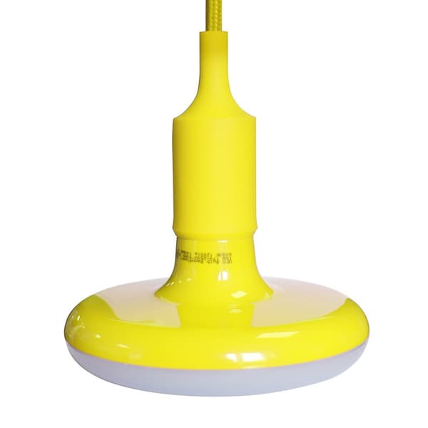 UFO-POLTTU 15W LED KELTAINEN + PUNOTTU KAAPELI