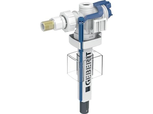 Geberit type 380 svømmeventil - vandtilslutning på siden, 3/8'', nippel af messing: H=24.3cm