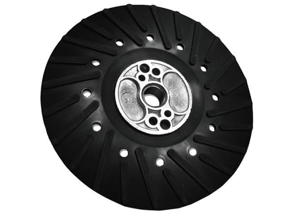 Bakre skiva Ø180-M14 hårdgummi ventilerad