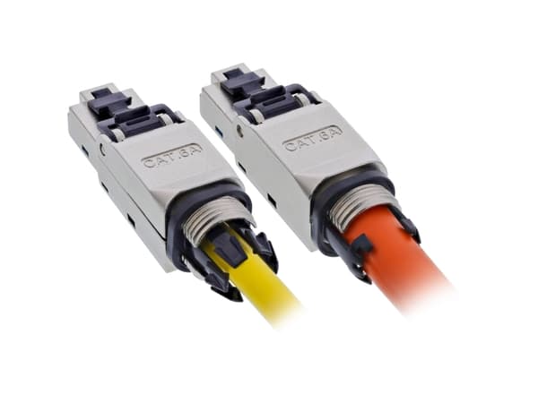 InLine 76204D, RJ-45 / LSA, Zink, Hane/Hona, Rak, Metall, Plast, Zink, Cat6a