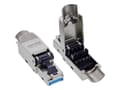 Miniatyrbild 2 av 5: InLine 76204D, RJ-45 / LSA, Zink, Hane/Hona, Rak, Metall, Plast, Zink, Cat6a