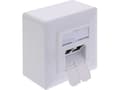 Miniatyrbild 4 av 4: InLine 76842A, 2 x RJ-45, 6a, Vit, -10 - 60 ° C, -40 - 70 ° C, Polypåse