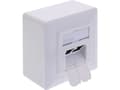 Miniatyrbild 1 av 4: InLine 76842A, 2 x RJ-45, 6a, Vit, -10 - 60 ° C, -40 - 70 ° C, Polypåse
