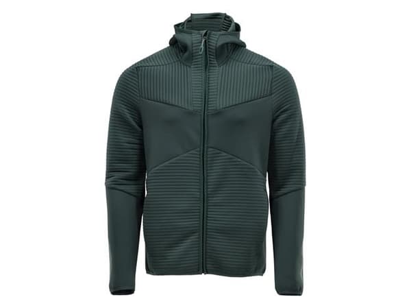 Fleecejakke 22603-681 m/hætte grøn M